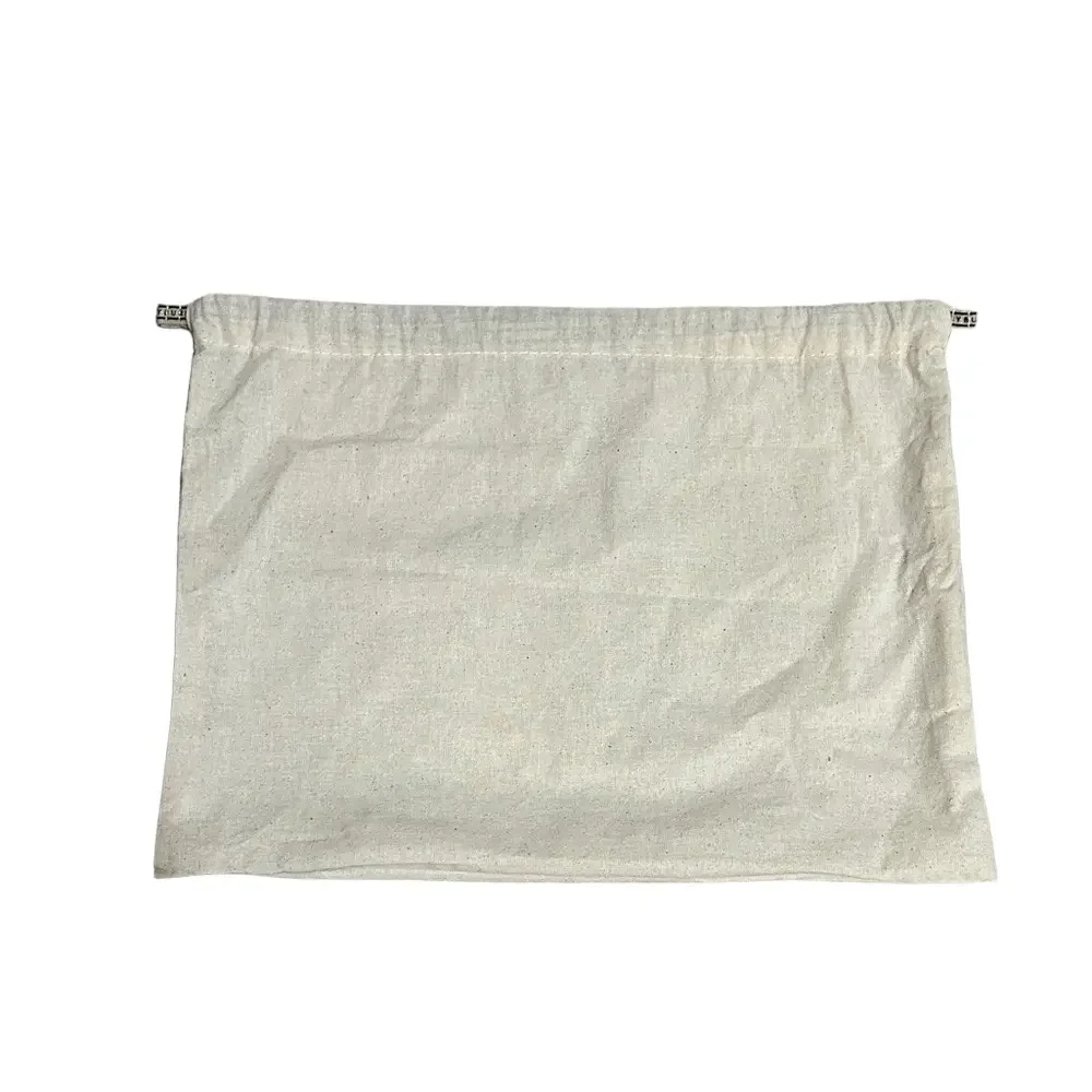 Tory Burch Beige Canvas Dustbag Pouch approx 12.5” x 9.5 in (Fits Small Clutch)